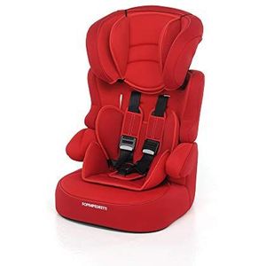 Foppapedretti Babyroad autostoel, groep 1-2-3 (9-36 kg) voor kinderen van ca. 9 maanden tot 12 jaar, koraal 9700327500