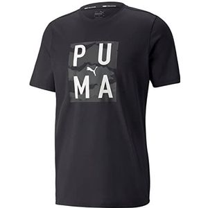 PUMA T-shirt met grafische train herenhemd, Puma - Zwart