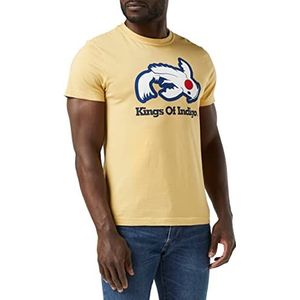 Kings of Indigo T-shirt Darius pour homme, Jaune (Carp Ochre 7709), L