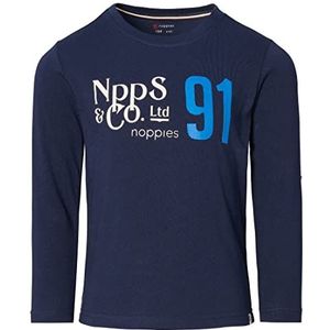 Noppies Boys Tee Knoxville T-shirt met lange mouwen voor jongens, Black Iris - P554, 104, Black Iris - P554