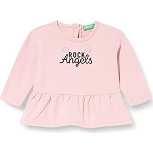United Colors of Benetton Sweatshirt met capuchon voor meisjes, Roze 223