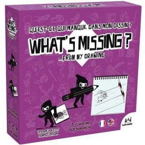 Ludonaute - What's Missing paarse versie - gezelschapsspel - stemmingsspel - tekening en verbeelding LUWSM02FR
