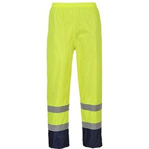 Portwest Uniseks H444 werkbroek, geel/marineblauw, L EU