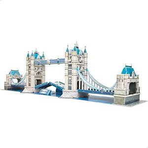 Colorbaby 49657 – 3D-puzzel Tower Bridge / modelbouw voor volwassenen en kinderen – inclusief 120 stukjes – plezier met het gezin, puzzel, modelbouw