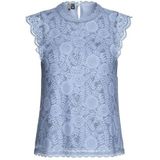 PIECES Pcolline Sl Lace Top Noos Bc Top van kant voor dames, Kentucky Blue.
