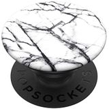 PopSockets PopGrip Dove White Marble houder en handgreep voor smartphone en tablet met verwisselbare top