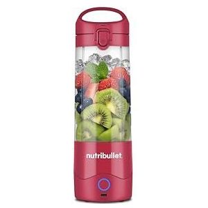 nutribullet Draagbare blender, draagbare blender, 475 ml, BPA-vrij, mini-blender, multifunctionele blender, USB-C-oplader, meer dan 15 mengcycli, magenta, NBP003MA