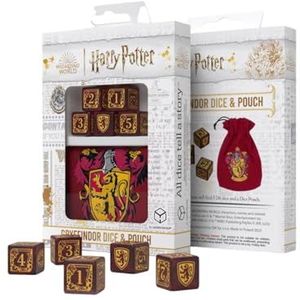 Q Workshop Harry Potter Gryffindor Dice & Pouch Dobbelstenen Set (5)
