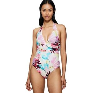 Triumph Summer Flower OP Plunge Pink - donkere jumpsuit roze - donkere jumpsuit, 42, Roze - Donkere jumpsuit, 42