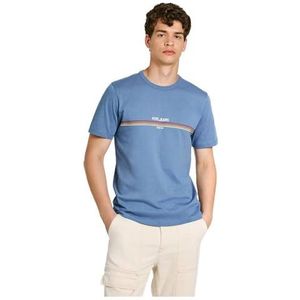 Pepe Jeans Adur T-shirt voor heren, Blauw (zeeblauw), XS