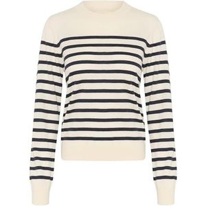 Part Two JaylynPW Female Relaxed fit Long Sleeve Pullover, Night Skye Stripe, L