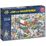 Jumbo Spiele 20074 Jan Van Haasteren verkeersschaos 3000 stukjes puzzel voor volwassenen