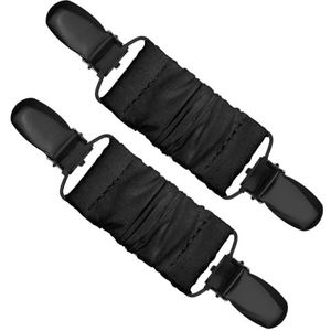 2 stuks clips voor kleding, broeken, broeken enz. (2 zwart)