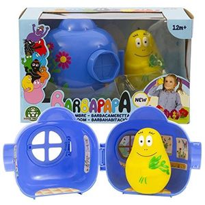 Giochi Preziosi Barbapapa- Barpapa-Casetta Blue van Barbazoo met bloemenverf voor buiten voor deur en raam, binnen versierd met stickers, BAP42200