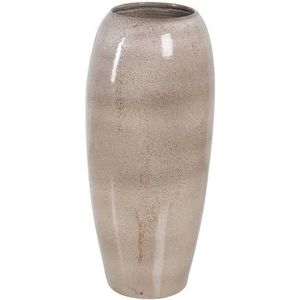 BigBuy Home Vase beige en céramique 35 x 35 x 81 cm