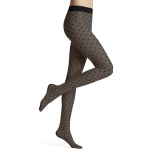 FALKE Eternal 20 DEN W Ti transparant fantasie panty dames (1 stuk), Zwart 3009