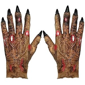 Widmann - Zombie handschoenen, uniseks, volwassenen, 11012457, meerkleurig