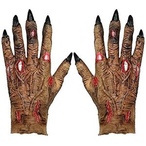 Widmann - Zombie handschoenen voor volwassenen, uniseks, meerkleurig, 00215