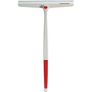 Sleec Cleanline 360° douchewisser van 25 tot 40 cm lang ● rood/wit Made in Germany ● Hoogwaardige douchewisser met geïntegreerde ophanging ● rakel voor douche en badkamer