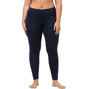 Ulla Popken Dames grote maten hoge taille leggings volledige lengte grote maten Lwp 665315, Nachtblauw.