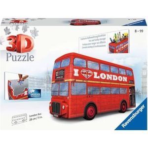 Ravensburger 3D Puzzle London Bus 12534-216 stukjes - Het populaire voertuig Londen als 3D-puzzel voor volwassenen en kinderen vanaf 8 jaar: beleef jezelf puzzels in de 3e