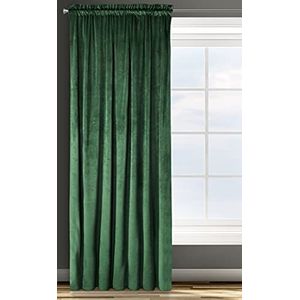 Gordijn fluweel velvet plooiband -1 stuk, zacht edel gordijn, 200 g/m², elegant, glad, modern, klassiek, woonkamer, slaapkamer