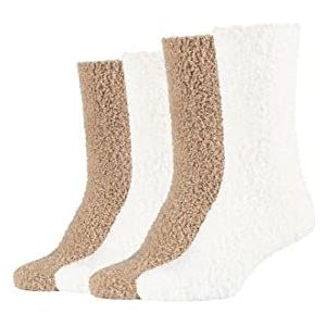 Camano Duurzame Cosy sokken, 4P, ivoor/beige