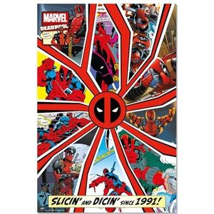 Grupo Erik - Marvel-poster, Deadpool Comics deken 30 jaar - huisdecoratie, wanddecoratie, decoratieve poster