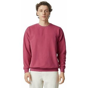 Comfort Colors Sweatshirt voor heren, ronde hals, Karmozijnrood