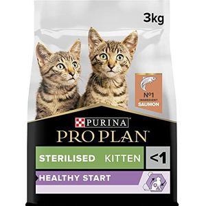 Pro Plan Optistart gesteriliseerde zalmvoer voor katten, 3 kg