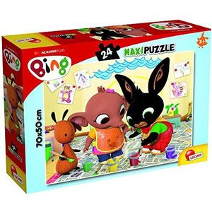 Lisciani, Maxi-puzzel voor kinderen vanaf 3 jaar, 24 delen – BING AANVAL DE ART �– 81202