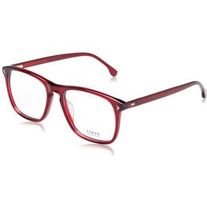 Lozza Eyeglass Frame VL4332 Shiny TRANSP.Bordeaux Red 54/18/145 Hommes Lunettes, Transp brillant. Bordeaux rouge, 54/18/145