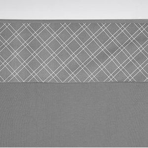 Meyco Hoeslaken voor kinderen, 100 x 150 cm, dubbele diamant, grijs