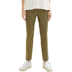 TOM TAILOR 1037500 Mia Slim Fit Basic damesbroek (1 stuk), 11279 - Dry Greyish Olive