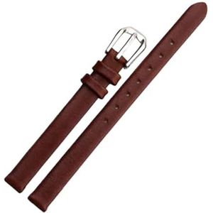 Biannbjx Bracelet de montre pour femme en cuir, 6/8/10/12/13/14/15/16/17 mm, bracelet souple avec boucle en acier inoxydable argenté, 13mm, Cuir