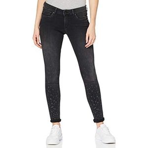 Pepe Jeans Pixie Stars Skinny jeans voor dames, Denim (9 1/2oz Black Used Stars)
