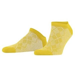 Burlington Carrington Biologisch katoen kort patroon 1 paar sokken, geel (geel 1140), 40-46 heren, geel (geel 1140), 40-46 EU, geel (Yellow 1140)