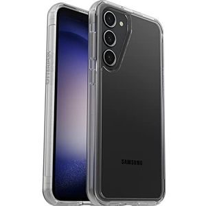 OtterBox Symmetry Clear Beschermhoes voor Samsung Galaxy S23+, valbescherming, dunne bescherming, ondersteunt 3 x meer vallen dan militaire standaard, antimicrobieel, transparant
