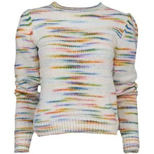 Springfield Space Dye gestreepte trui voor dames, Beige (beige/camel)