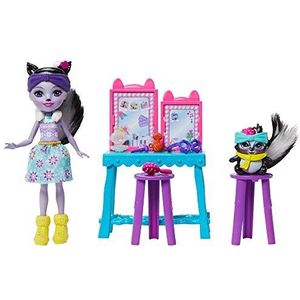 Enchantimals Stinkin' Leuke ijdelheid Met Salie Skunk & Caper Dolls