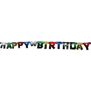 letterwimpels ""Happy Birthday"" in verschillende kleuren