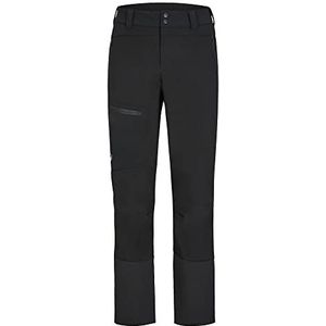 Ziener NARAK Hybride softshellbroek voor heren, winddicht, elastisch, functionele broek, zwart., 48
