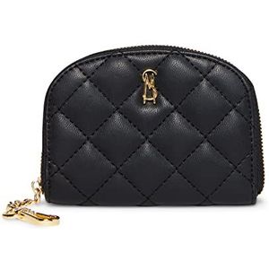 Steve Madden Jadez clutch voor dames met ritssluiting, zwart, Eén maat