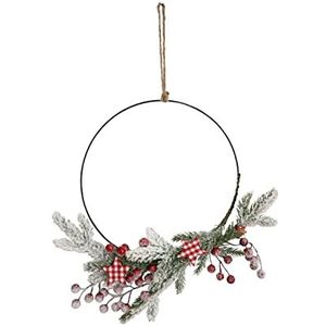 HEITMANN DECO - Krans met maretak - ca. 40 x 40 cm - kerstdecoratie