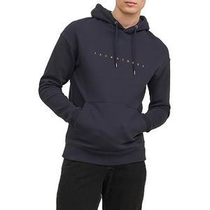 JACK & JONES ESSENTIALS Hoodie JJESTAR met Printopdruk Donkerblauw