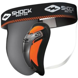 ShockDoctor - Beschermende toque met Ultra Carbon Flex Cup voor heren, grijs/zwart, maat XL