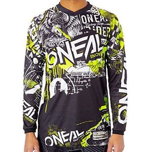 O'NEAL ELEMENT Shirt met capuchon voor heren (1 stuk), Zwart/Neon Geel