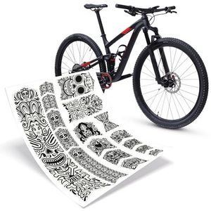 Riesel Design® - Frame:Tape 3000"" fietsframebescherming - Elegante fietsbeschermfolie 17 sticker/mountainbike vormen voor het hele frame - los Muertos