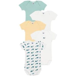 Petit Bateau Nous Body À Manches Courtes (Paquet de 5) Unisexe-Enfants, Variante 1., 18 mois