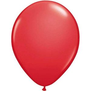 Latexballon 30 cm rood 100 stuks